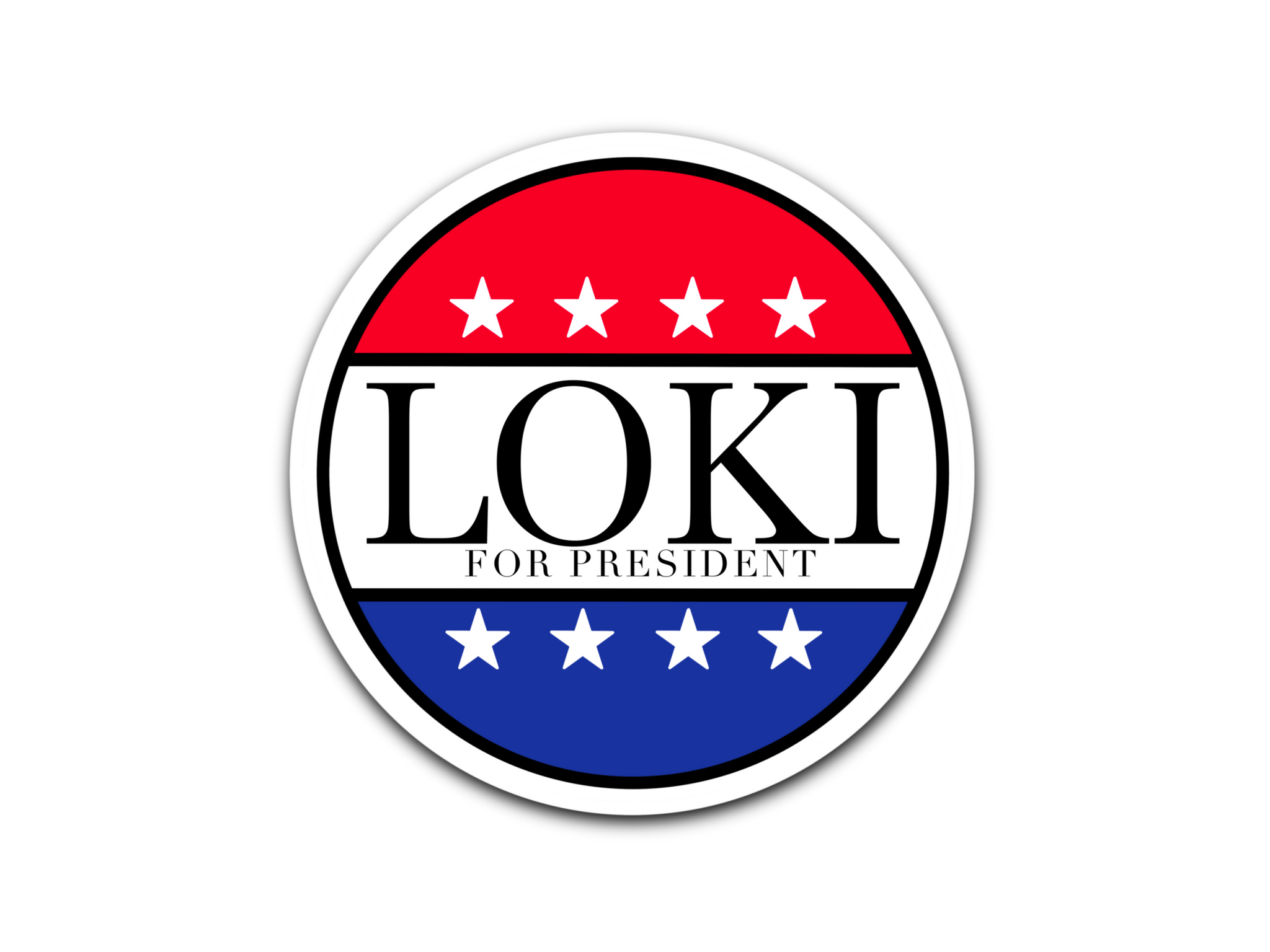 Loki For President Sticker