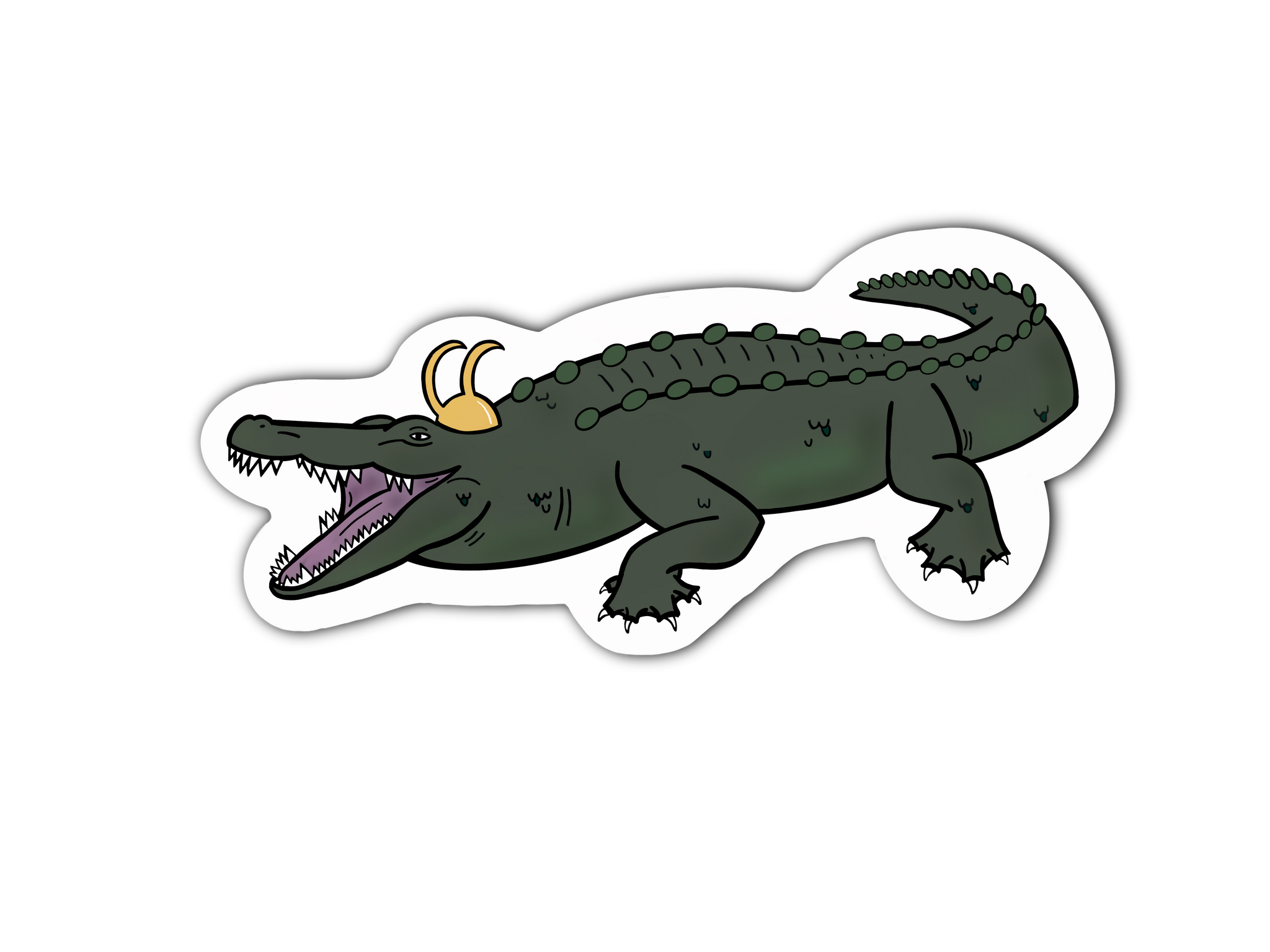 Alligator Loki Sticker