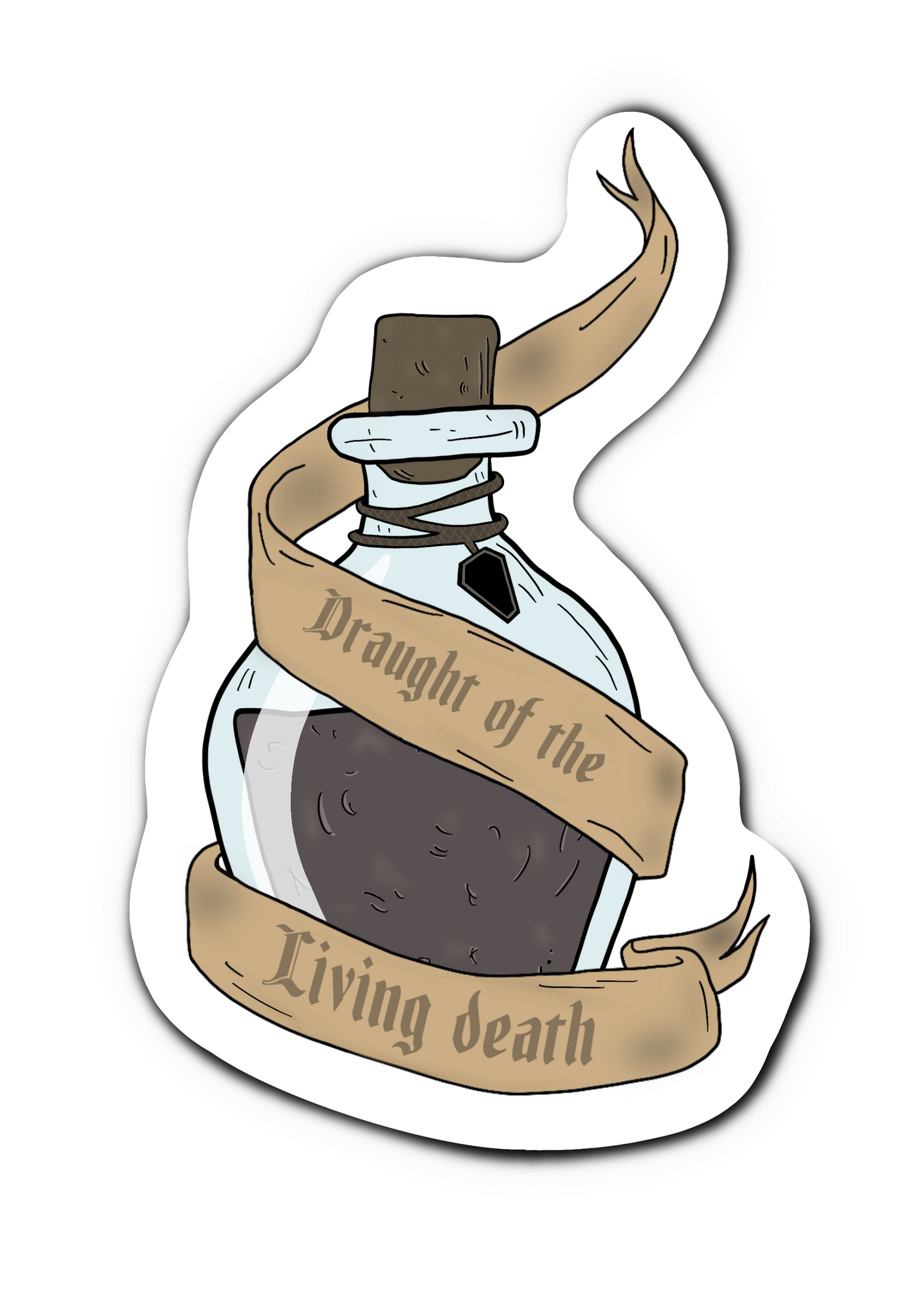 Draught of the Living Death Potion Bottle Sticker