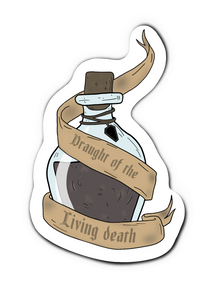 Draught of the Living Death Potion Bottle Sticker